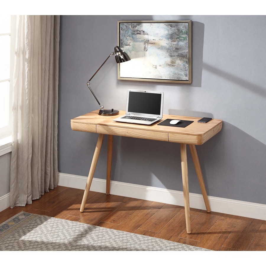 Curve San Francisco Executive Oak Desk